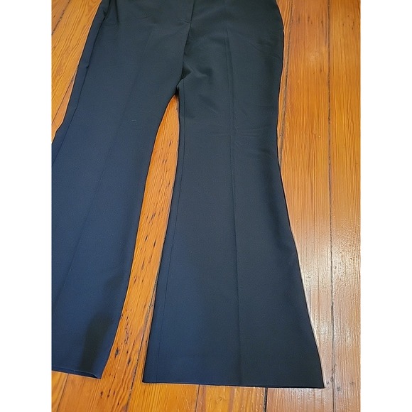 Express The Editor Pant Size 14 Flare Mid Rise Dress Black Style Icon Casual - Picture 2 of 9